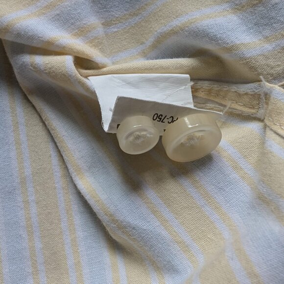 Izod Saltwater Cotton Classic 2XLT Button‑Down Short Sleeve Stripe Shirt - Picture 4 of 7